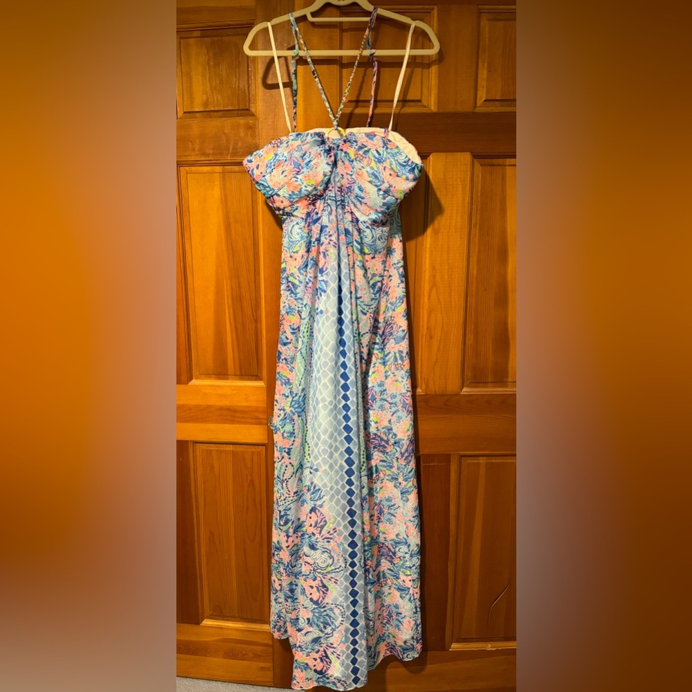 Lilly Pulitzer size 16 Halter Maxi New with Tags!